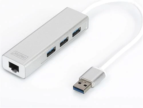 Da-70250 3 Port 3.0 Çoklayıcı + Usb Ethernet Beyaz ürün görseli 1