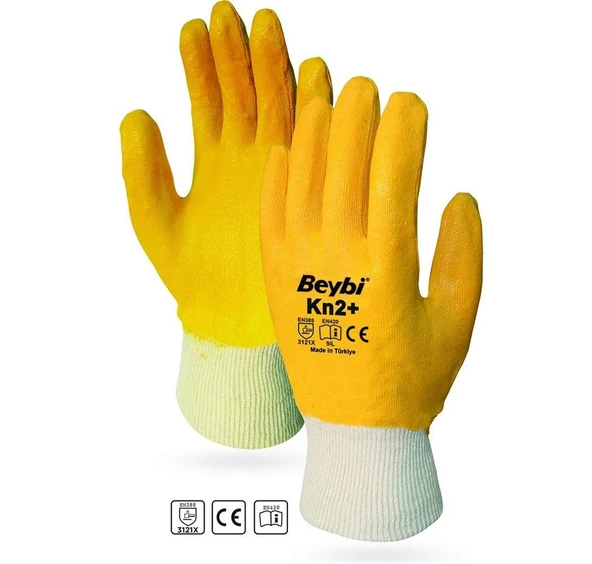 Beybi Nitirl PMK KN2+Plus Eldiven 9 Beden 12li Paket ürün görseli 1