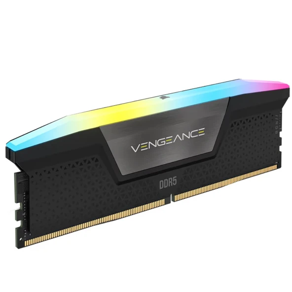 CORSAIR Vengeance RGB 16GB (1X16) 6000MHz CL36 DDR5 EXPO Siyah Kutusuz Ram ürün görseli 1