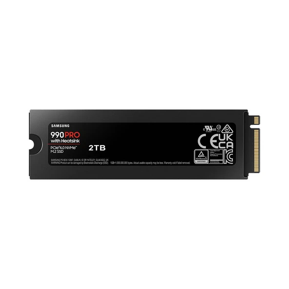 Samsung 2TB 990 PRO w/Heatsink M.2 (Okuma Hızı 7450MB / Yazma Hızı 6900MB) SSD ürün görseli 1