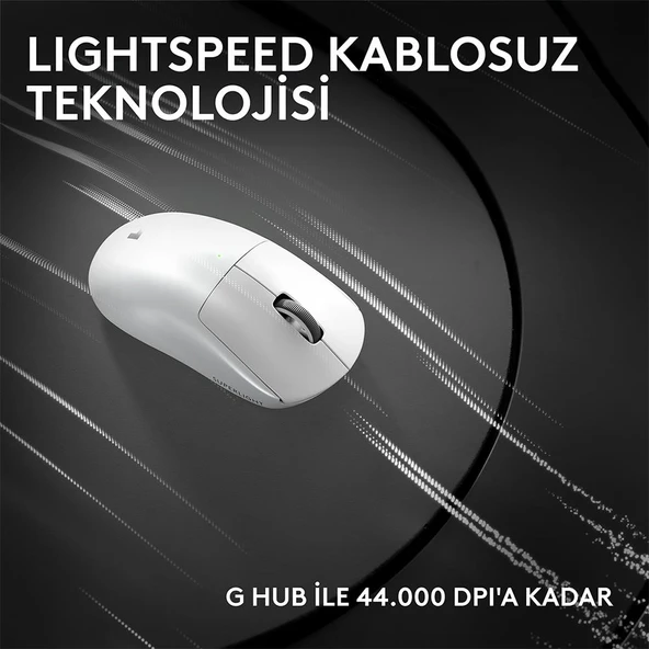 LOGITECH G PRO X SUPERLIGHT 2C KOMPAKT KABLOSUZ GAMING MOUSE-BEYAZ - Resim 5