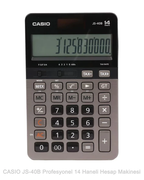 Casio JS-40B Profesyonel 14 Hane Masa Üstü Hesap Makinesi ürün görseli 1
