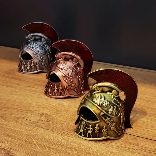 Metal Dekoratif Şövalye Miğferi - Resim 5