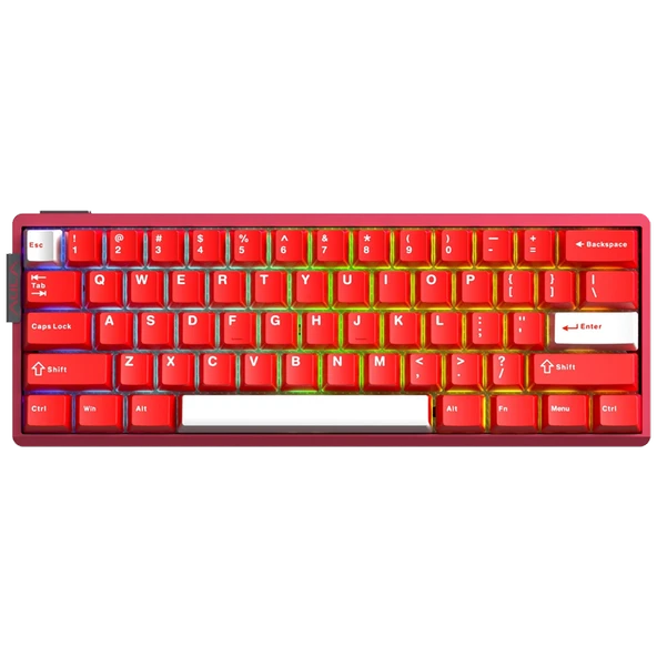 Aula AG60 Pro Aether Switch Hot Swap RGB Kıırmızı Kablosuz Gaming Klavye ürün görseli 1