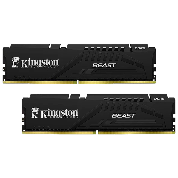 Kingston 32GB(2x16GB) Beast 5200 MHz CL36 DDR5 Dual Kit Ram ürün görseli 1