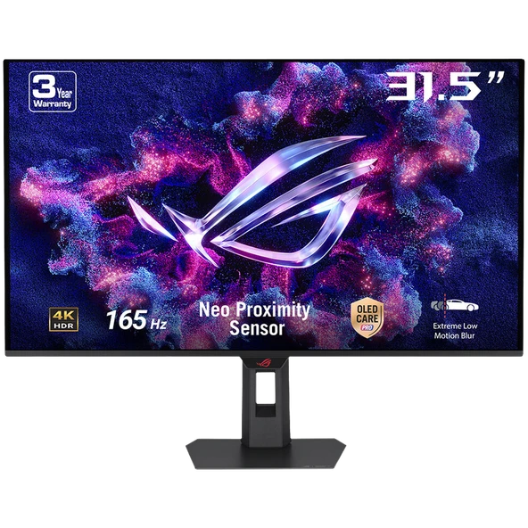 ASUS ROG Strix OLED XG32UCDS 31.5" 165Hz 0.03ms HDMI DP G-Sync FreeSync Premium Pro HDR400 UHD QD-OLED Gaming Monitör ürün görseli 1