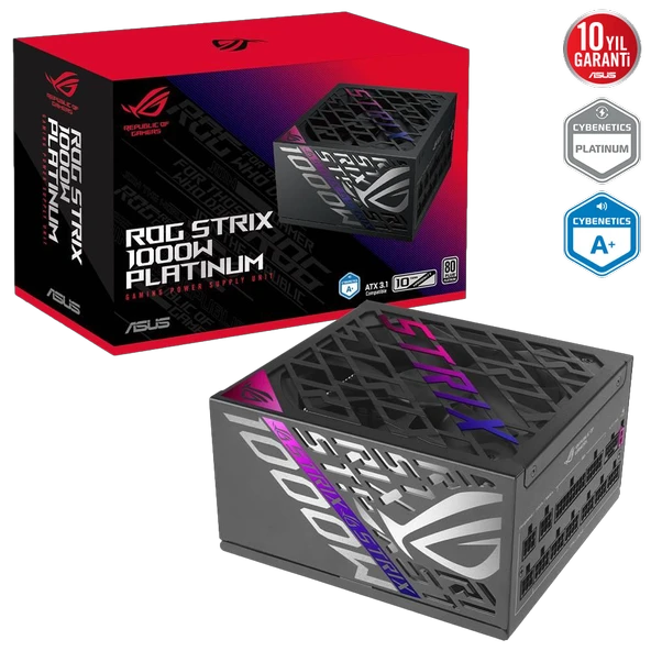 ASUS ROG STRIX 1000W 80+ Platinum ATX 3.1 Gen 5.1 Full Modüler PSU ürün görseli 1
