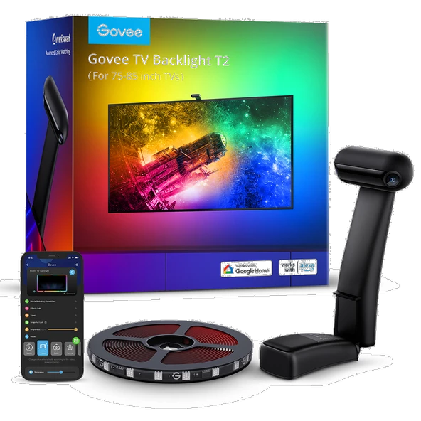GOVEE ENVISUAL T2 75-85 inç TV Arkası LED Ambiyans Aydınlatma ürün görseli 1