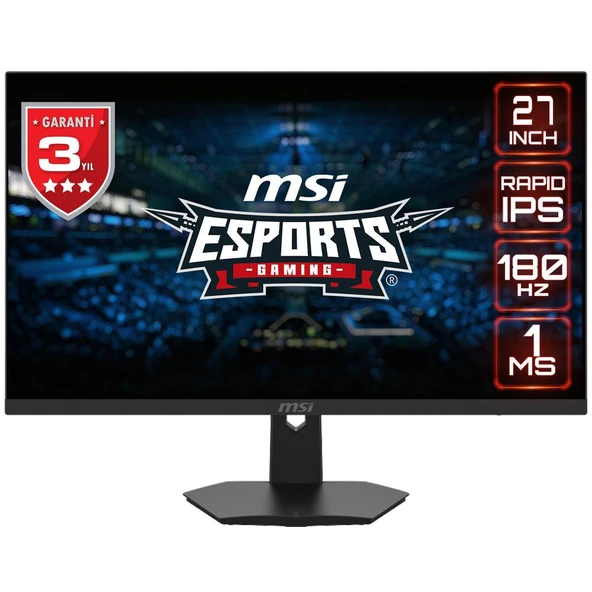 MSI G274F 27" 180Hz 1ms HDMI DP G-SYNC FHD Rapid IPS Gaming Monitör ürün görseli 1