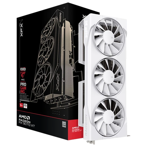 XFX Swift Radeon RX 9070 XT WHITE 16GB GDDR6 256 Bit Ekran Kartı ürün görseli 1