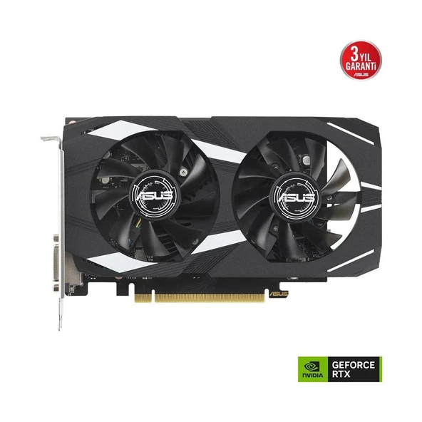 ASUS DUAL GeForce RTX 3050 OC 6GB GDDR6 96Bit Nvidia Ekran Kartı ürün görseli 1