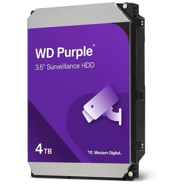 WD 4TB Purple 128MB SATA 3.0 5400rpm Güvenlik Harddisk ürün görseli 1