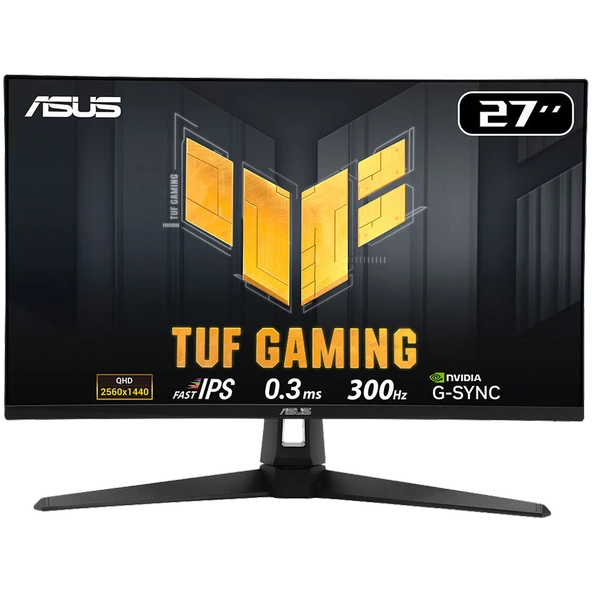 ASUS TUF GAMING VG27AQM5A 27" 300Hz 0.3ms HDMI DP ELMB Adaptive Sync QHD Fast IPS Gaming Monitör ürün görseli 1