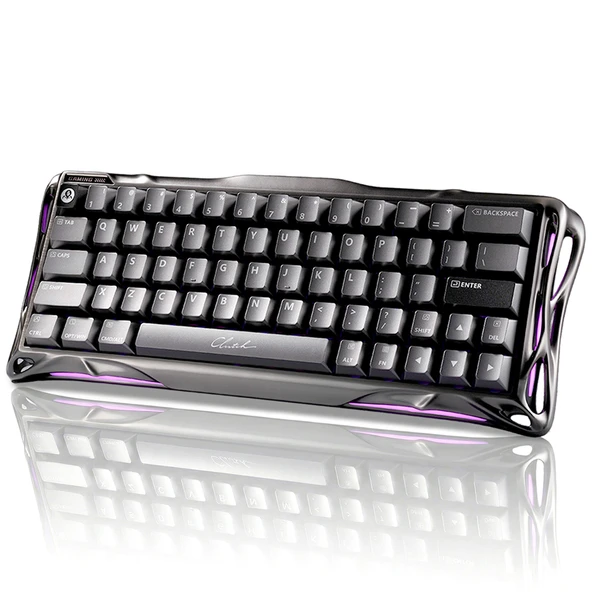 GravaStar Mercury V60 Pro RGB Manyetik Switch İngilizce Q GunMetal Kablolu Gaming Klavye ürün görseli 1