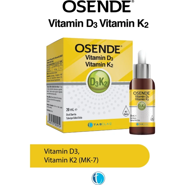 Osende Vitamin D3 K2 Damla 20 ml ürün görseli 1