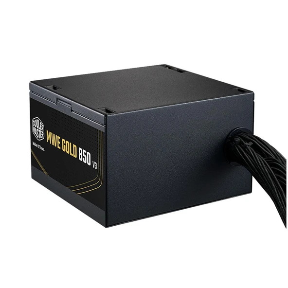 COOLER MASTER MWE V3 850W 80PLUS GOLD GEN5 SİYAH GÜÇ KAYNAĞI ürün görseli 1