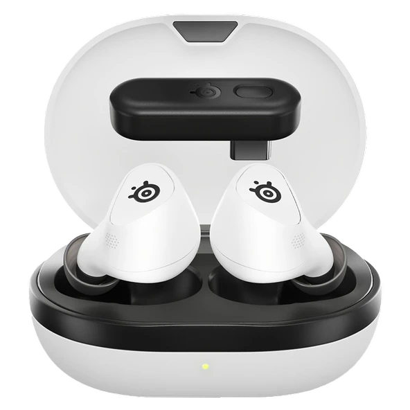 SteelSeries Arctis GameBuds Beyaz Mikrofonlu Kablosuz Gaming Kulaklık ürün görseli 1