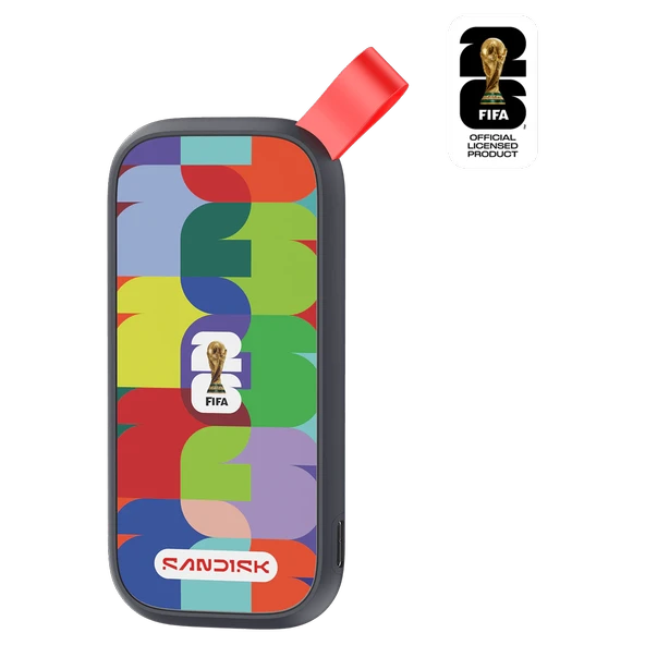 SanDisk 1TB FIFA World Cup 2026 Sürümü USB 3.2 Gen 2 Taşınabilir SSD ürün görseli 1