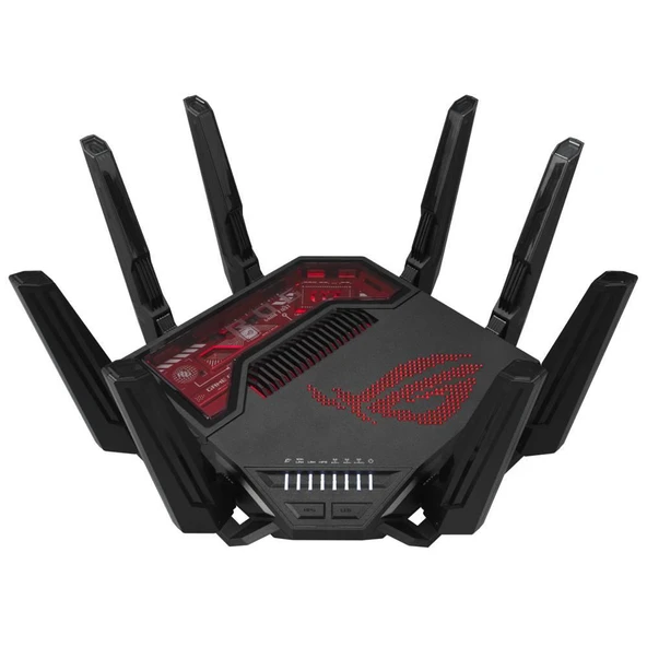 ASUS ROG Rapture GT-BE19000 WIFI 7 Dual Band AiMesh AiProtection Pro Gaming Router ürün görseli 1