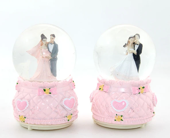 Işıklı Müzikli Kar Küresi 13 Cm ürün görseli 1