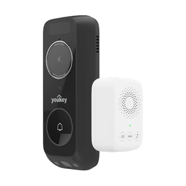 YOUKEY DB312 AKILLI 2K KAMERALI KAPI ZİLİ ürün görseli 1