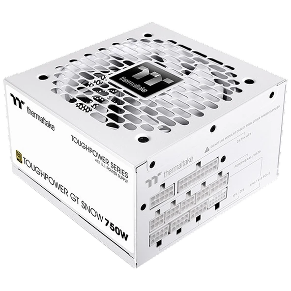Thermaltake Toughpower GT 750W 80+ Gold 120mm Gen 5.1 ATX 3.1 Full Modüler Fanlı Beyaz PSU ürün görseli 1