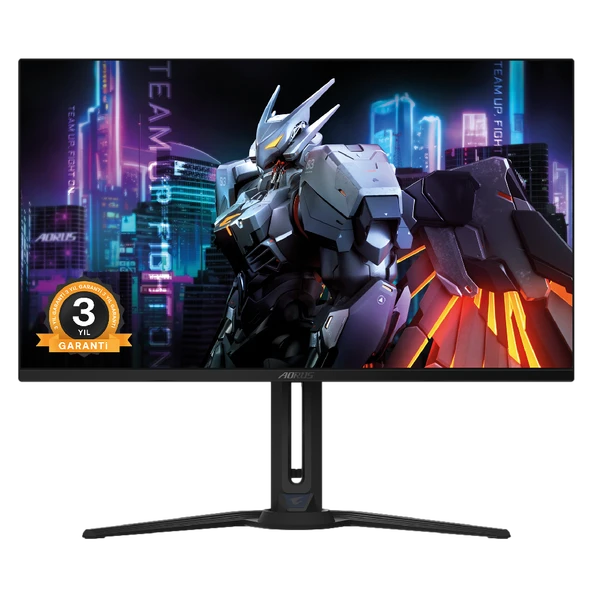 GIGABYTE AORUS FO32U2 31.5" 240Hz 0.03ms HDMI DP USB 3.0 Type-C Pivot KVM HDR400 UHD QD-OLED Gaming Monitör ürün görseli 1