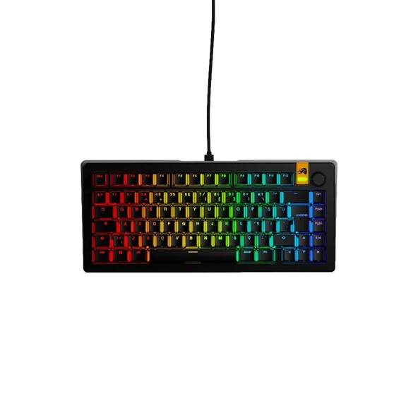 Glorious GMMK3 HE 8K Hz Hall Efect Switch %75 Siyah Türkçe Kablolu Gaming Klavye ürün görseli 1