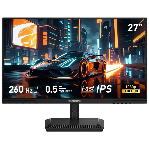 GameBooster GB-27F260FF 27'' 260Hz 0.5ms HDMI DP FreeSync Adaptive Sync HDR10 FHD Fast IPS Gaming Monitör ürün görseli 1