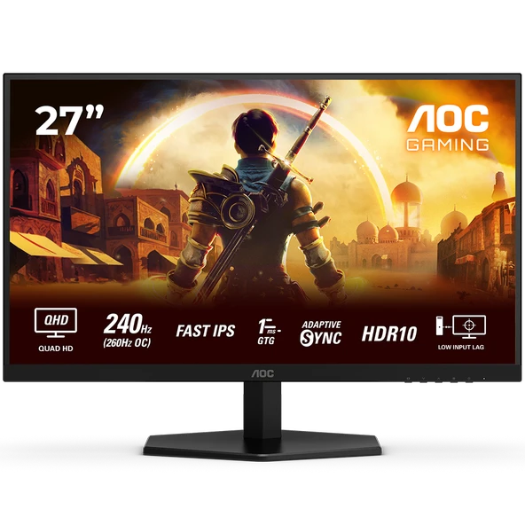 AOC Q27G42ZE 27" 260Hz (OC) 1ms HDMI DP AdaptiveSync HDR10 QHD FAST IPS Gaming Monitör ürün görseli 1