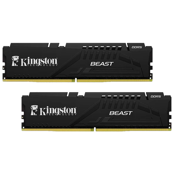Kingston 64GB(2x32GB) Beast 5600 MHz CL36 DDR5 EXPO Dual Kit Ram ürün görseli 1