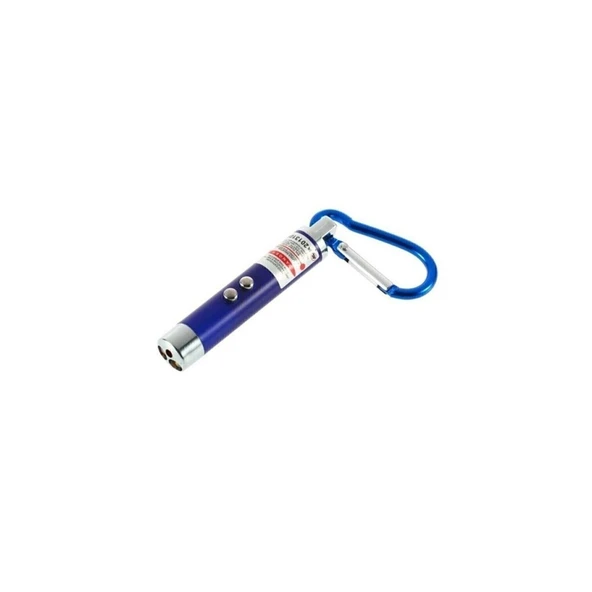 El Feneri Anahtarlık Işıklı Anahtarlık 3 Fonksyonlu Lazer Led Fener ürün görseli 1