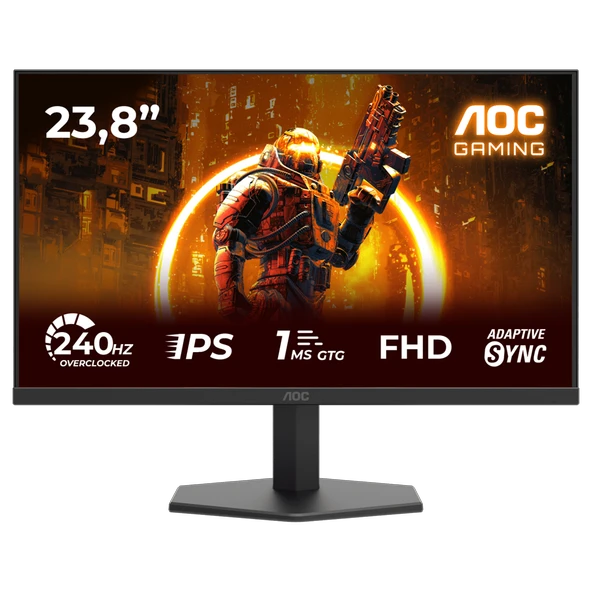 AOC 24G11ZE 23.8" 240Hz(OC) 1ms Free Sync FHD HDR10 Fast IPS Gaming Monitör ürün görseli 1