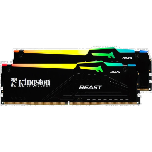 Kingston 64GB(2x32) Beast RGB EXPO 5600MHz CL36 DDR5 Dual Kit Ram ürün görseli 1
