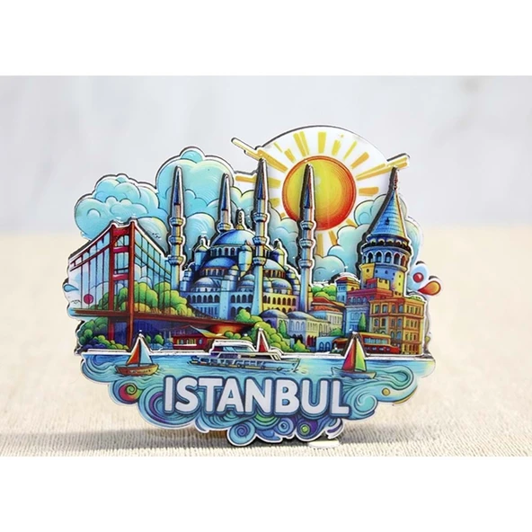 Ahşap İstanbul Temalı Magnet - Resim 2