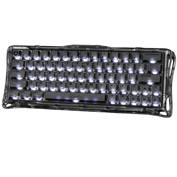 GravaStar Mercury V60 Manyetik Switch RGB İngilizce Q Onyx Crystal Kablolu Gaming Klavye ürün görseli 1