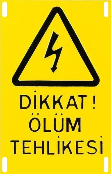 Activ Ölüm Tehlike Levhası ÖTL 23x15cm 10'lu Paket ürün görseli 1