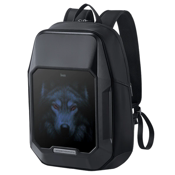 Divoom Pixoo Cyberbag Piksel Led Ekranlı Siyah Sırt Çantası ürün görseli 1