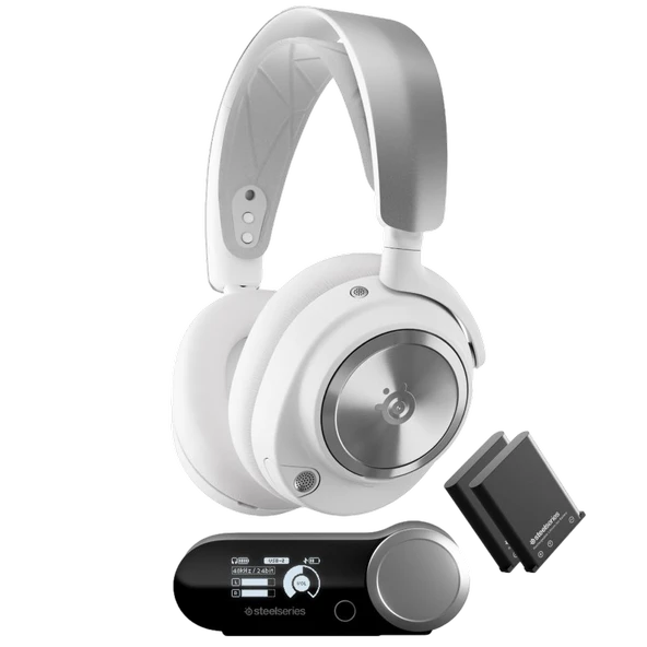 SteelSeries Arctis Nova Pro Wireless Beyaz Gaming Kulaklık ürün görseli 1