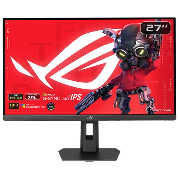 ASUS ROG Strix XG27ACMES 27" 255Hz(OC) 0.3ms Type-C HDMI DP G-Sync HDR400 WQHD Fast IPS Gaming Monitör ürün görseli 1