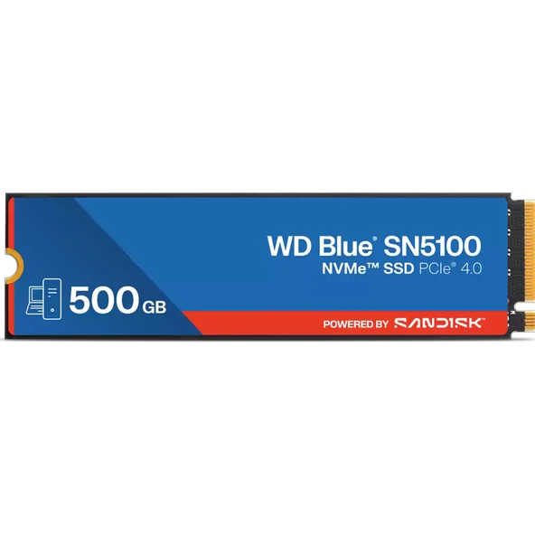 WD 500GB BLUE SN5100 NVMe Gen4 M.2 SSD 6600MB Okuma / 5600MB Yazma ürün görseli 1