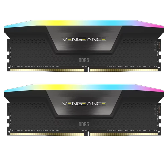 Corsair 48GB (2x24GB) Vengeance RGB 6000MHz CL36 DDR5 XMP Dual Kit Ram ürün görseli 1