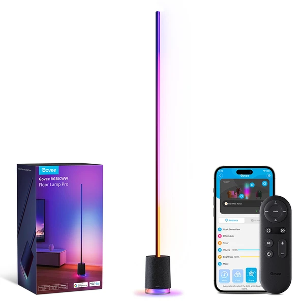 GOVEE BT Hoparlörlü Lyra Pro Siyah Köşe Lambası ürün görseli 1
