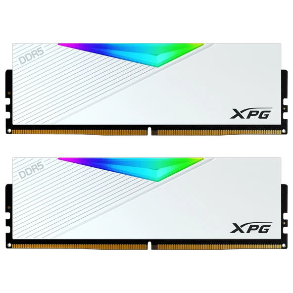 XPG Lancer 64GB(2x32GB)RGB 6000MHz CL30 DDR5 Beyaz Dual Kit Ram ürün görseli 1