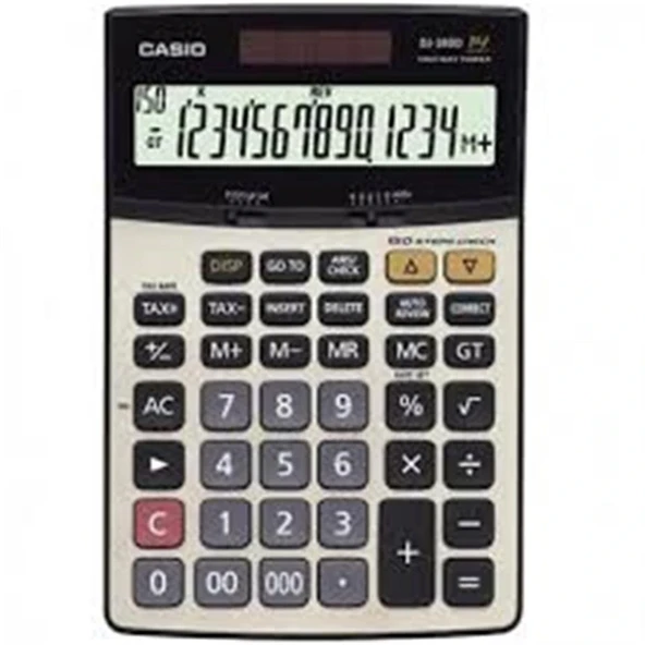 Casio DJ-240D Plus İşlem Kontrollü 14 Hane Masa Üstü Hesap Makinesi ürün görseli 1