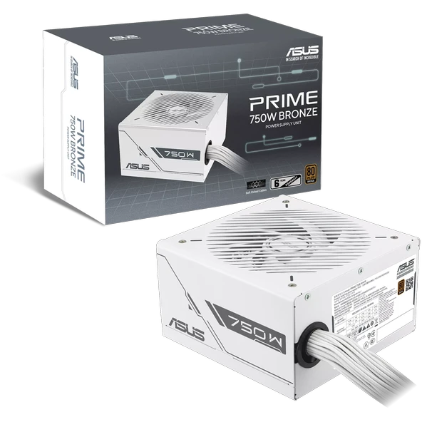 ASUS PRIME-750B 750W 80+ Bronze 135mm Fanlı Beyaz PSU ürün görseli 1
