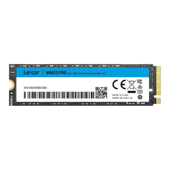Lexar 1TB NM610PRO Gen3 M.2 SSD 3300MB Okuma / 2600MB Yazma ürün görseli 1