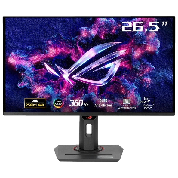 ASUS ROG Strix OLED XG27ACDNG 26.5" 360Hz 0.03ms HDMI DP Type-C USB 3.2 FreeSync Premium Pro G-Sync Pivot HDR10 QHD QD-OLED Gaming Monitör ürün görseli 1