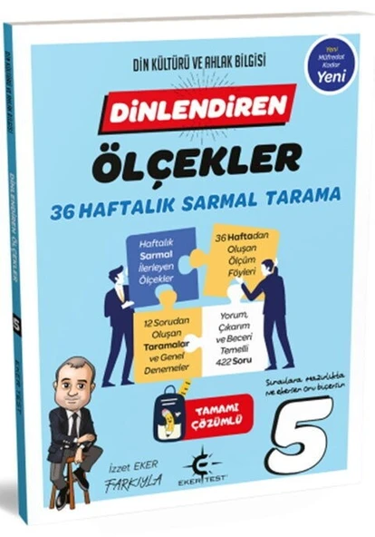 5. Sınıf Dinlendiren Ölçekler 36 Haftalık Sarmal Tarama Eker Test ürün görseli 1