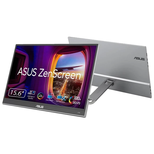 ASUS ZenScreen OLED MQ16AHE 15.6" 60Hz 1ms Mini HDMI Type-C HDR10 FHD OLED Taşınabilir Monitör ürün görseli 1